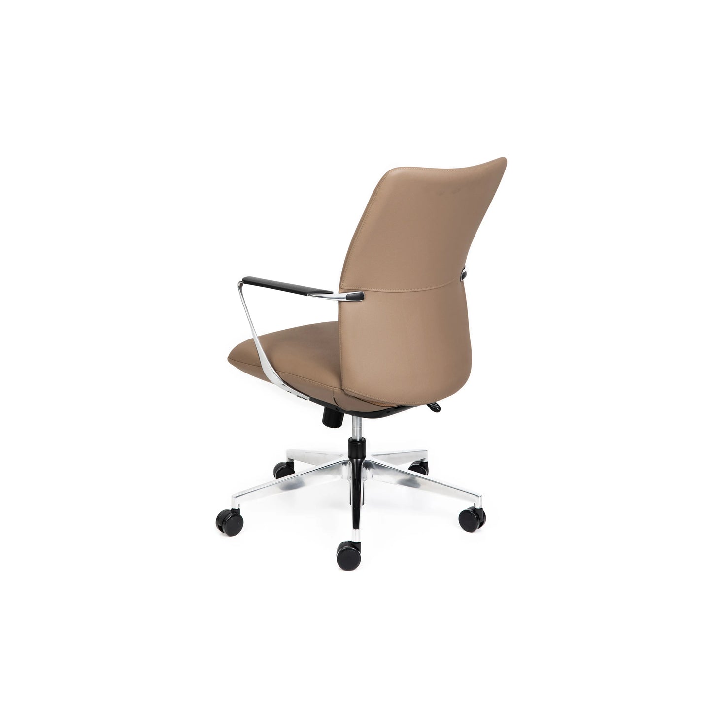 Director Mid Back Tan Leather Chair