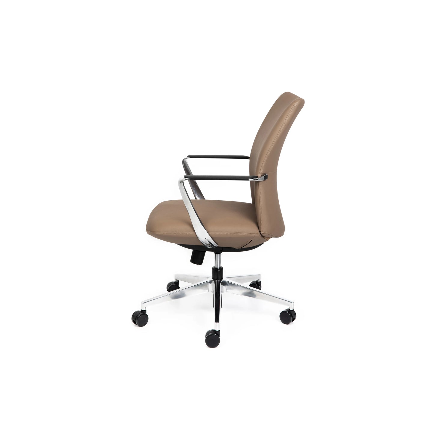 Director Mid Back Tan Leather Chair