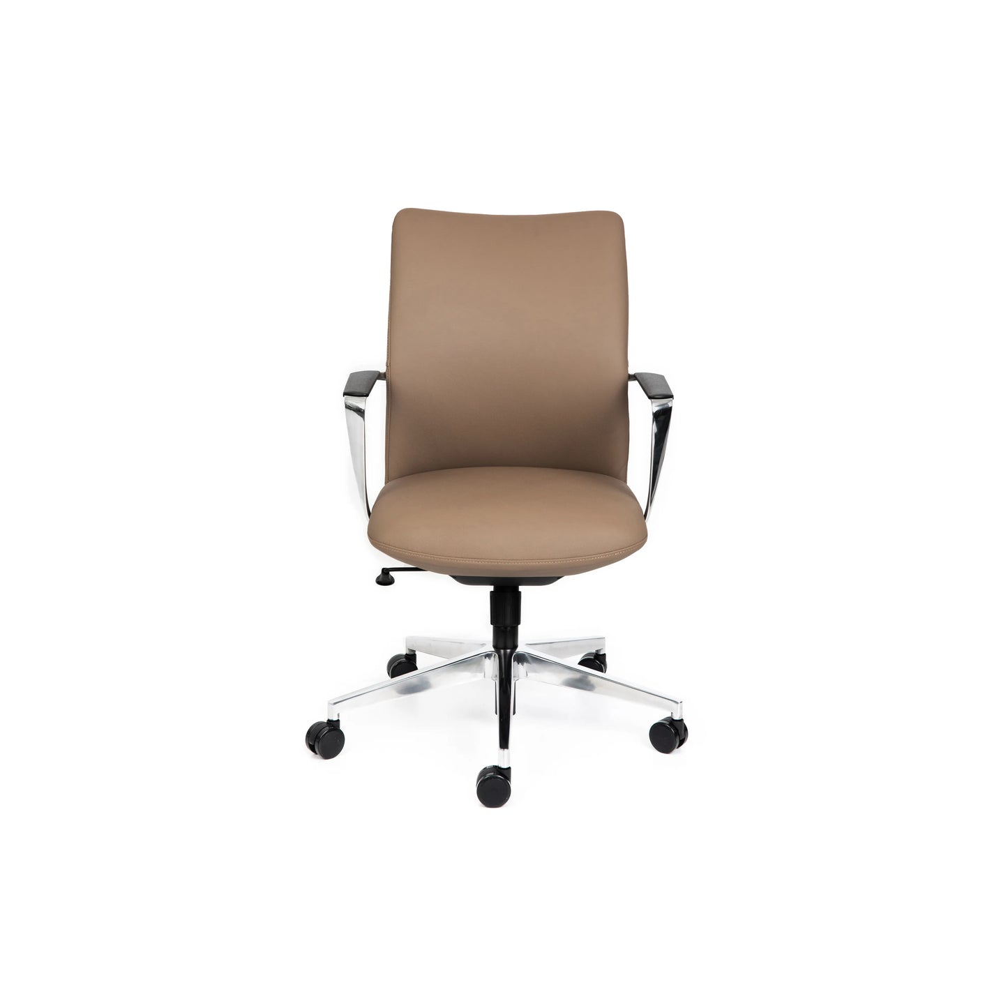 Director Mid Back Tan Leather Chair