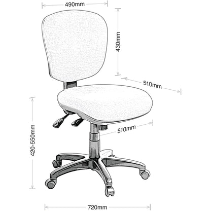 Arena 3.40 Mid-Back Office Chair-Task Chair-Smart Office Furniture