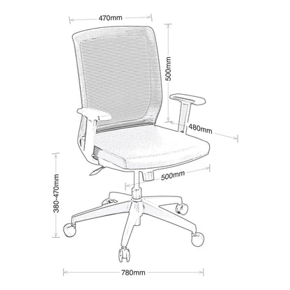 Eden Media Boardroom Chair w/Arms