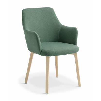 Eden Olli Chair with Timber-Look Steel Base Natural Ash