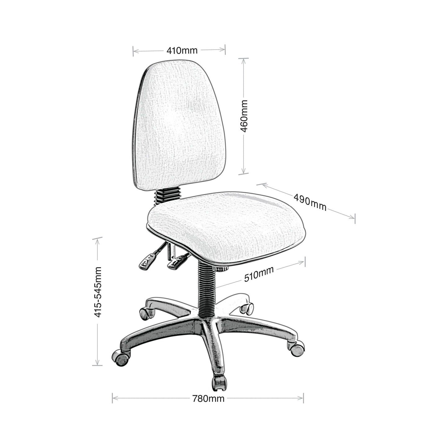 Eden Spectrum 3 w/500 Seat Chair