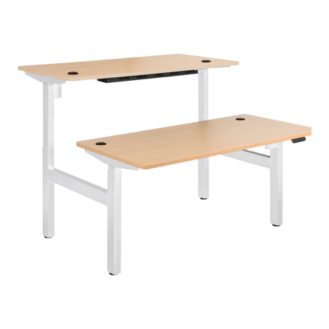 Emerge Electric Height Adjustable 3 Stage Shared Desk 1500 & 1800 Range