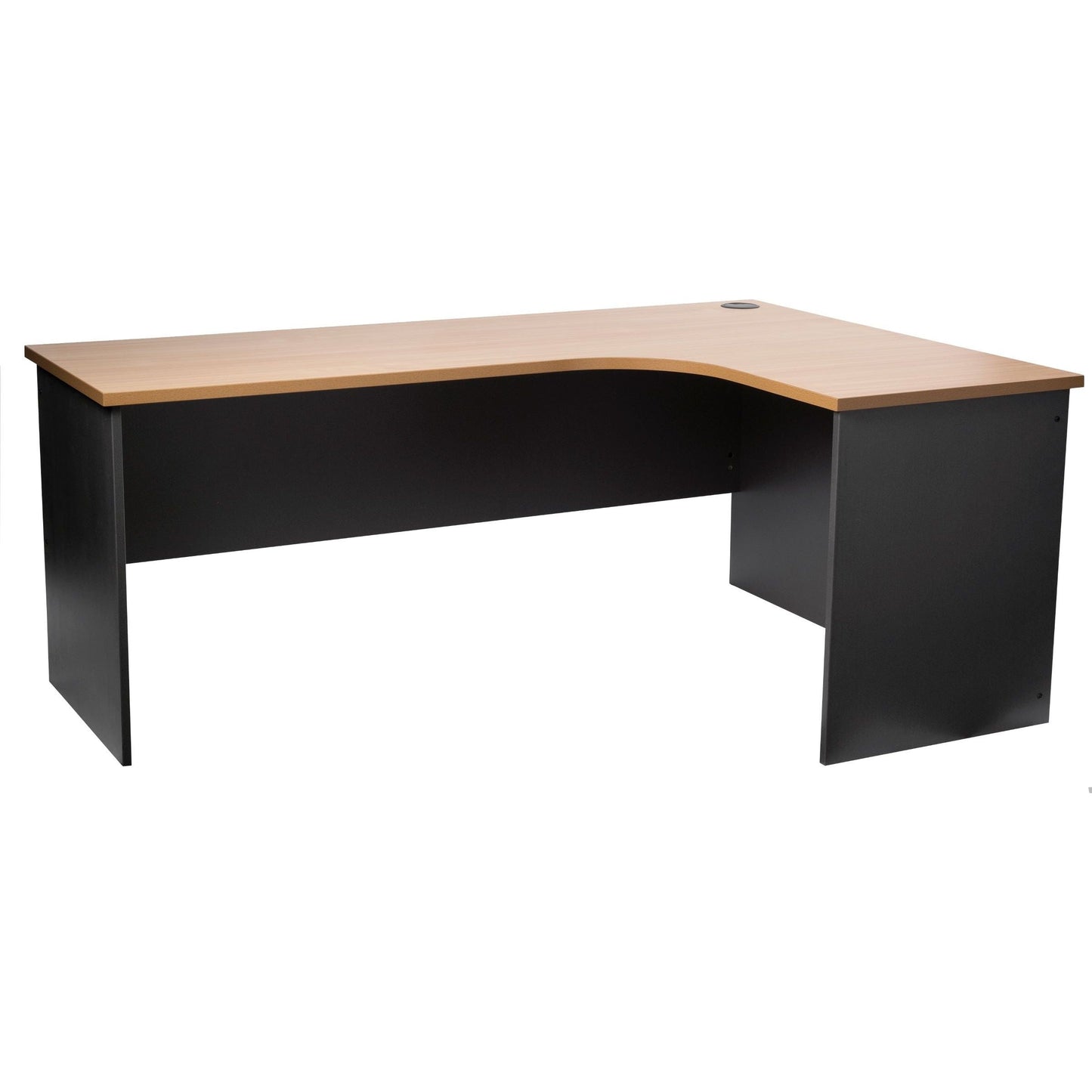 Firstline L Shape Workstation Range 1800 x 1200 & 1200 x 1800 Beech/Ironstone
