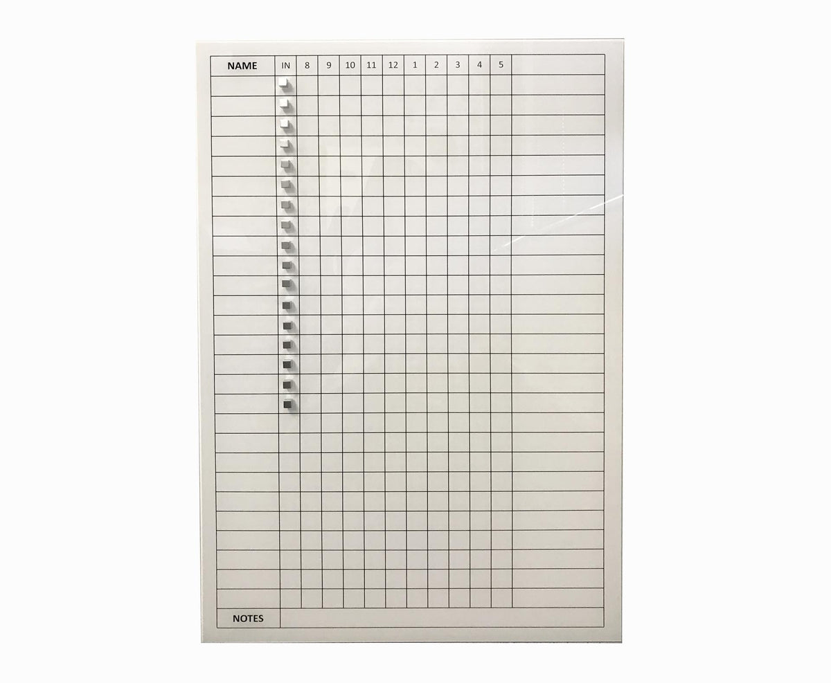 Glass Staff Indicator Board