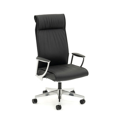 Knights Bentley Highback Executive Leather Chair w/ Arms