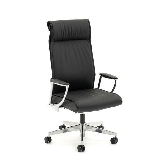 Knights Bentley Highback Executive Leather Chair w/ Arms