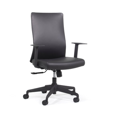 Knights Blade Highback Leather Chair w/ Arms
