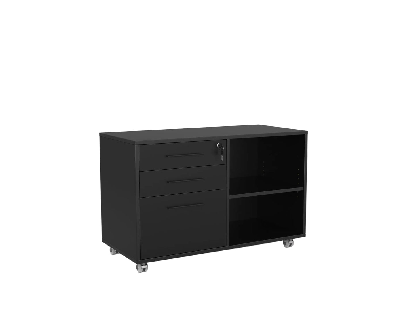 Knights Cubit Caddy 2 Drawer and File Mobile  - with Right or Left Hand Drawer Configuration