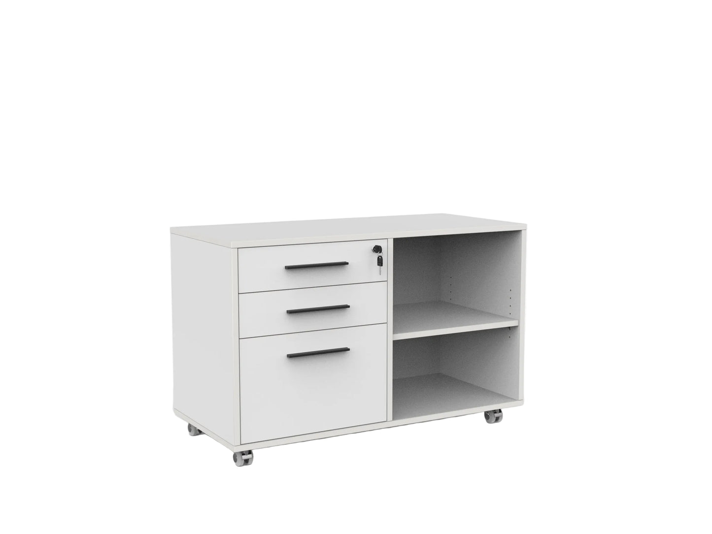 Knights Cubit Caddy 2 Drawer and File Mobile  - with Right or Left Hand Drawer Configuration