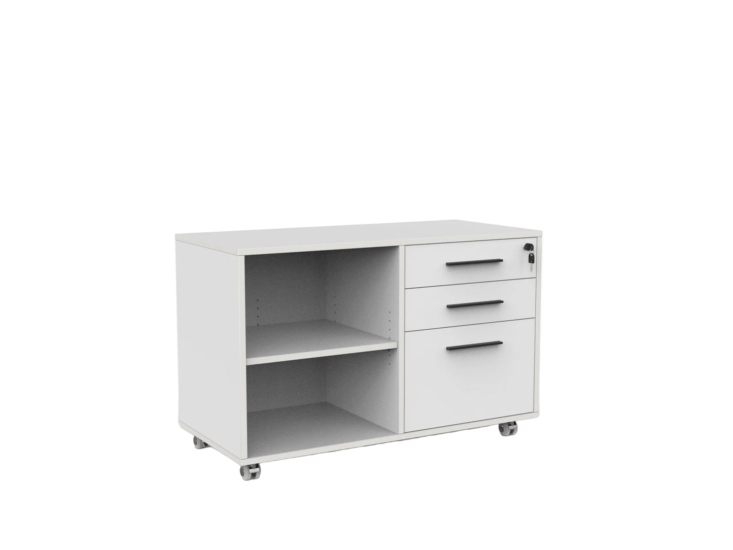 Knights Cubit Caddy 2 Drawer and File Mobile  - with Right or Left Hand Drawer Configuration