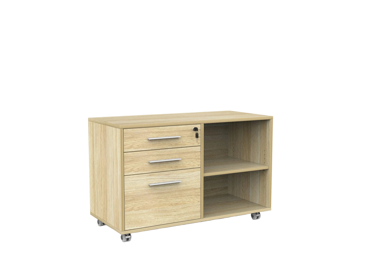 Knights Cubit Caddy 2 Drawer and File Mobile  - with Right or Left Hand Drawer Configuration