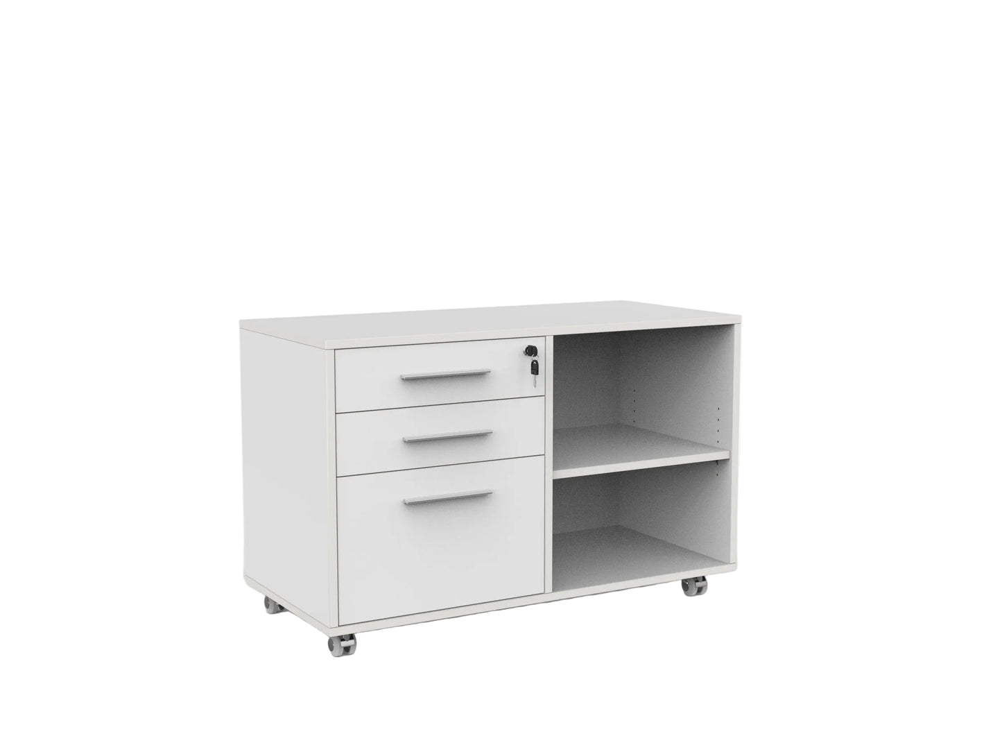 Knights Cubit Caddy 2 Drawer and File Mobile  - with Right or Left Hand Drawer Configuration