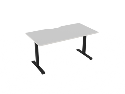 Knights Haven Fixed Desk - Scallop 1200, 1500, 1600 & 1800 Range