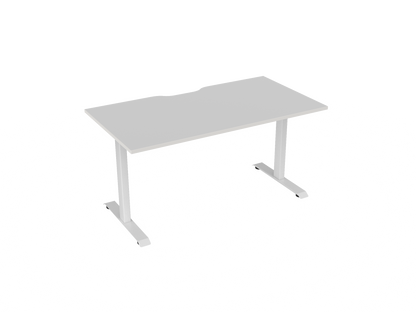 Knights Haven Fixed Desk - Scallop 1200, 1500, 1600 & 1800 Range
