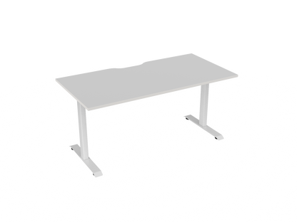 Knights Haven Fixed Desk - Scallop 1200, 1500, 1600 & 1800 Range
