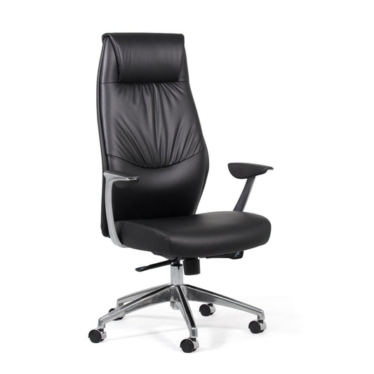 Knights Ignite Black PU Highback Executive Chair w/ Arms