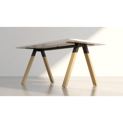 Knights Ligna Fixed Desk Scallop & 30mm Radius Corners 1500, 1600, 1800 & 2000 Range