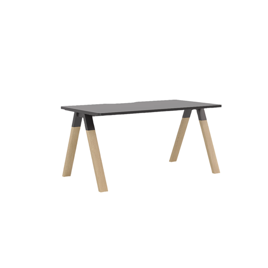 Knights Ligna Fixed Height Desk Scallop & 30mm Radius Corners 1500, 1600, 1800 & 2000 Range