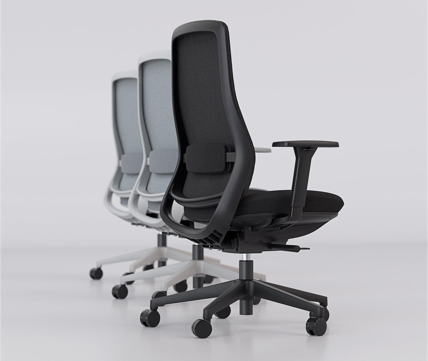 Knights Lume Black Mesh Chair