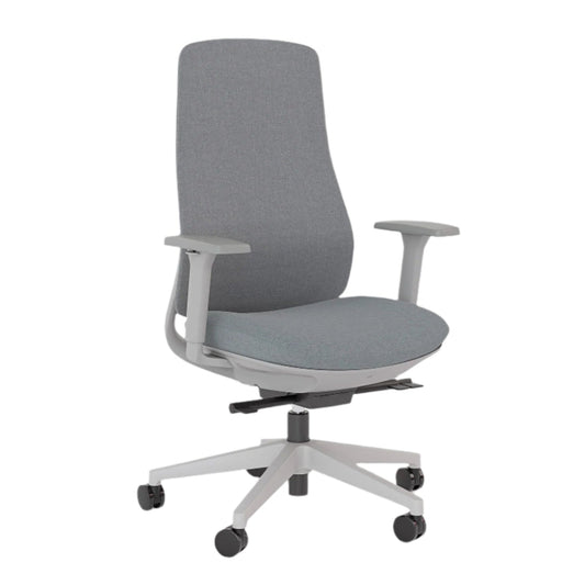 Knights Lume Grey Mesh Chair w/ Arms