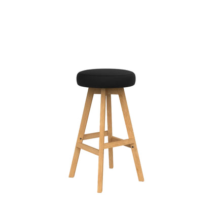 Knights Luna Button Barstool w/Oak Base