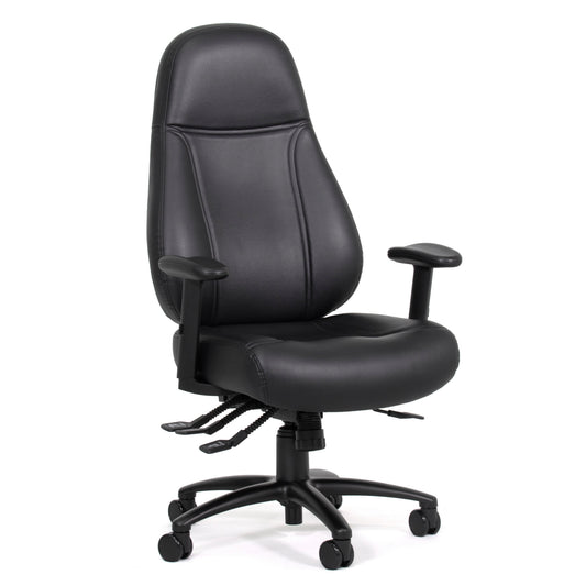 Knights Vulcan 4 Lever 24/7 Highback Chair with Seatslide & Arms