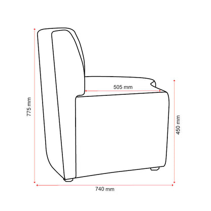 Konfurb Arco - Concave with back