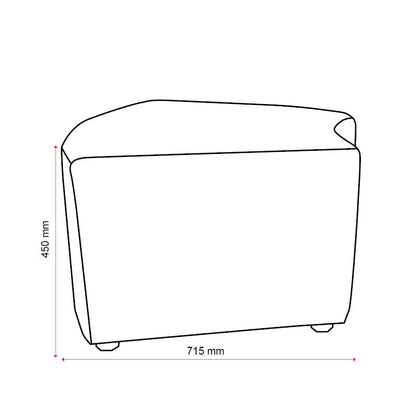 Konfurb Arco - Curved Ottoman