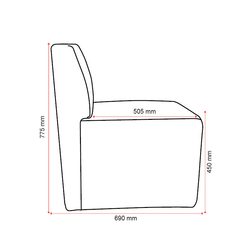 Konfurb Arco - Straight with back