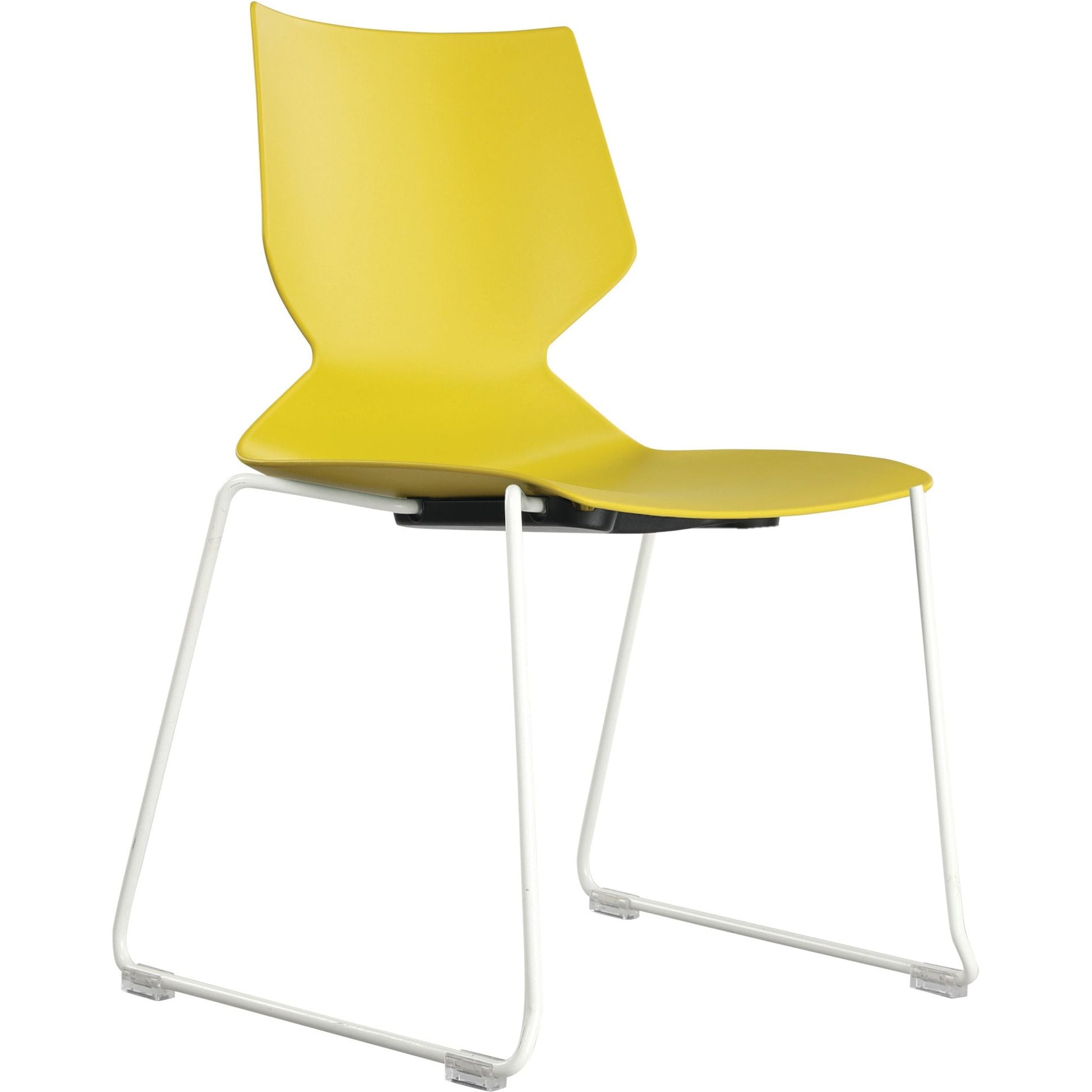 Konfurb Fly - Sled Base - White Frame-Stackable seating-Smart Office Furniture