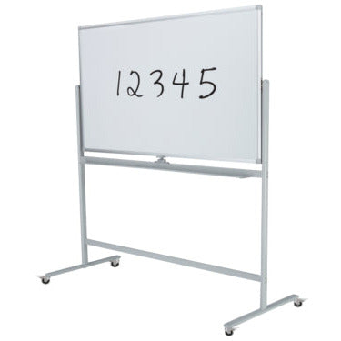 Lacquered Steel Mobile Whiteboard 1200 x 1500-Smart Office Furniture