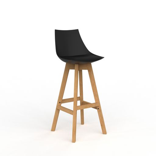 Luna Barstool Black-Table & Bar Stools-Smart Office Furniture