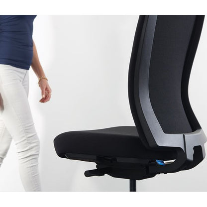 Mentor Upholstered Back Chair - Nylon Base