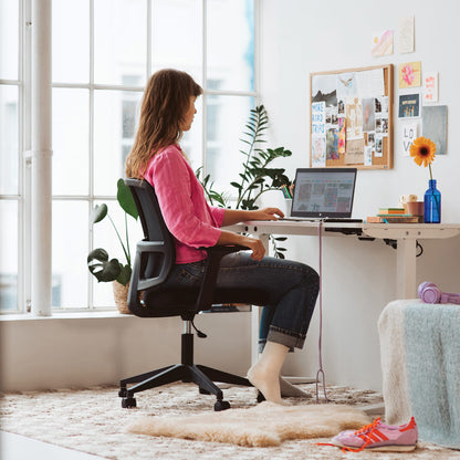 Mondo Brook Mesh Mid Back Chair w/ Arms