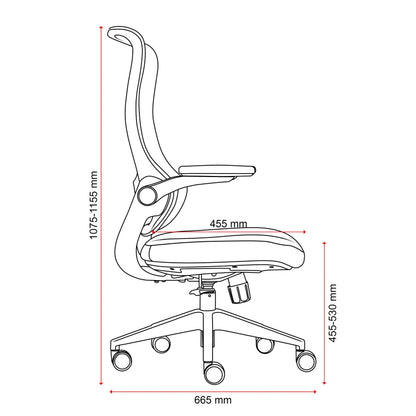 Mondo Colt Mesh Chair w/ Arms