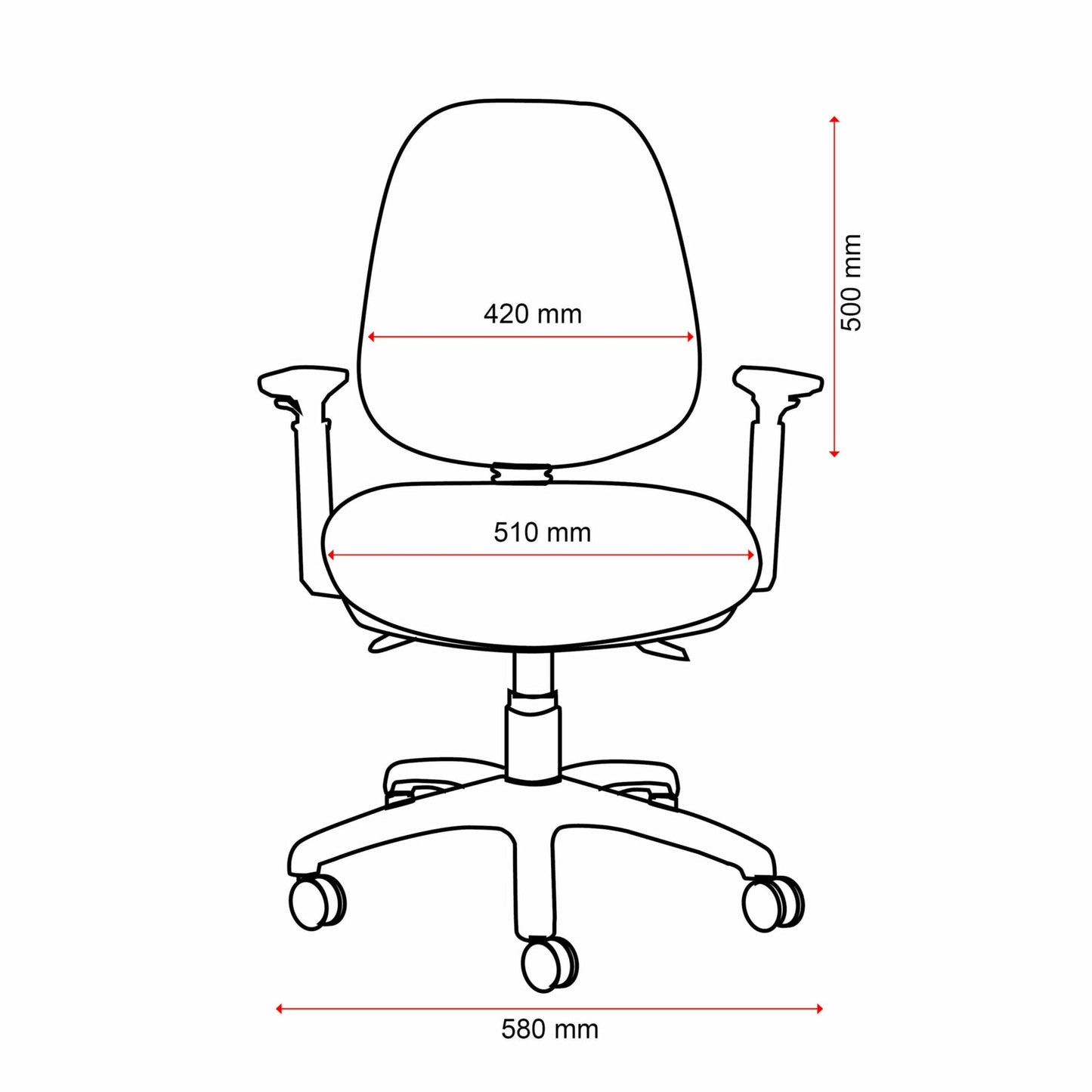 Mondo Java 3 Lever High Back Chair