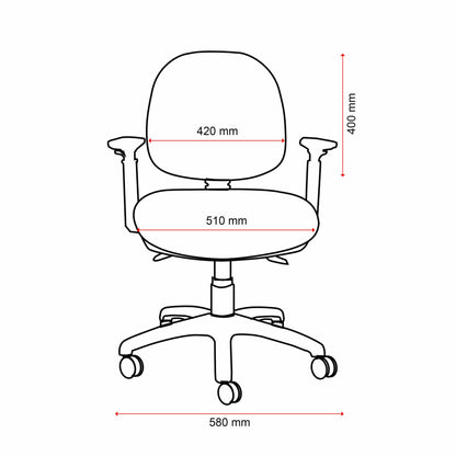 Mondo Java 3 Lever Mid Back Chair
