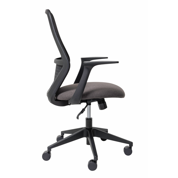 Mondo Soho - Black Mesh Back Chair w/ Arms