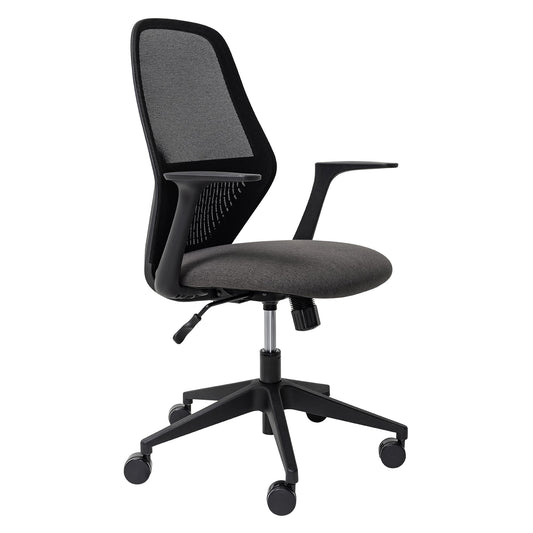 Mondo Soho - Black Mesh Back Chair w/ Arms