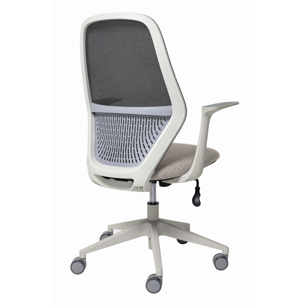 Mondo Soho - Grey Mesh Back Chair w/ Arms