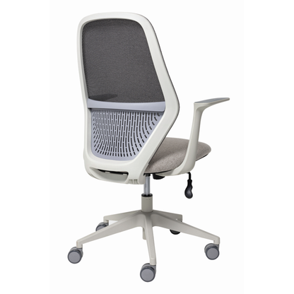 Mondo Soho - Grey Mesh Back Chair w/ Arms
