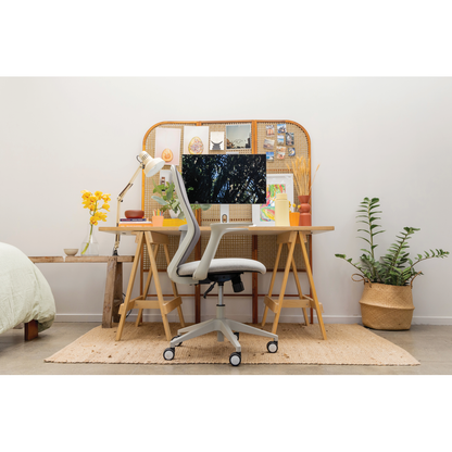 Mondo Soho - Grey Mesh Back Chair w/ Arms