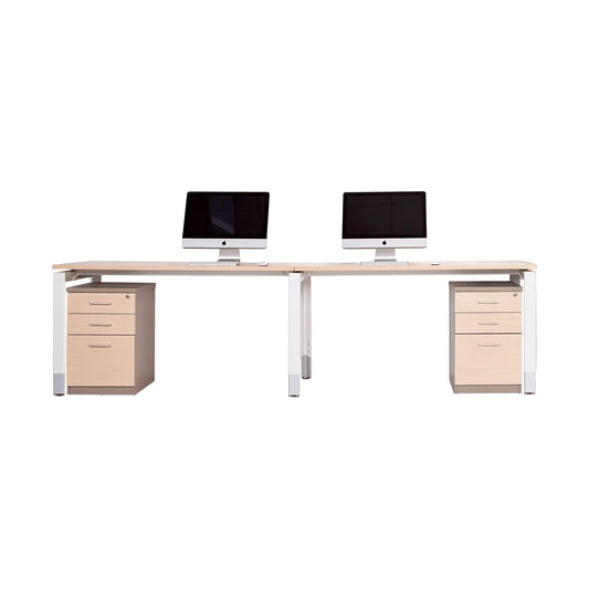 Oblique 2 Person Straight Desk Range