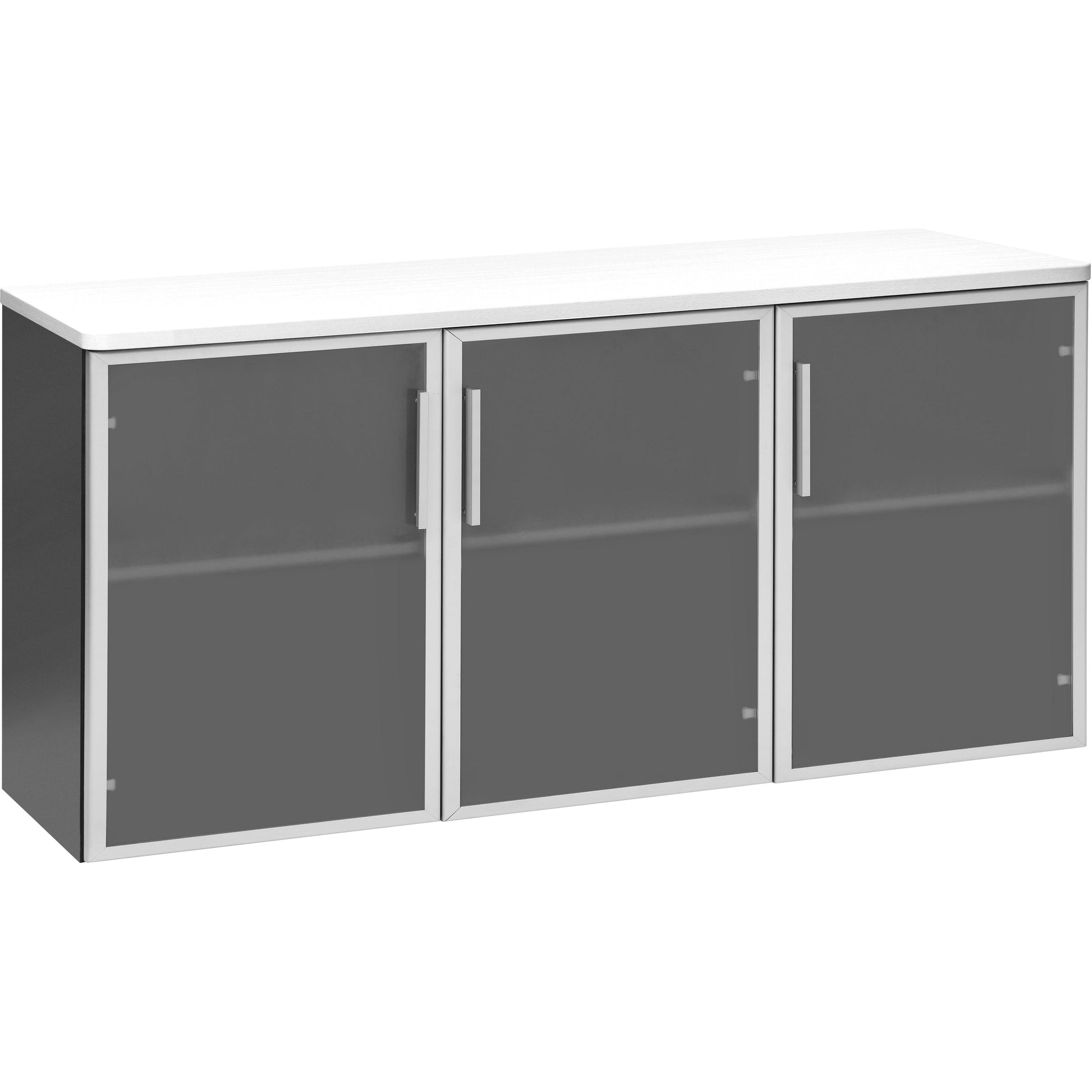 Pulse Glass Door Credenza 1500 - White-Credenza-Smart Office Furniture