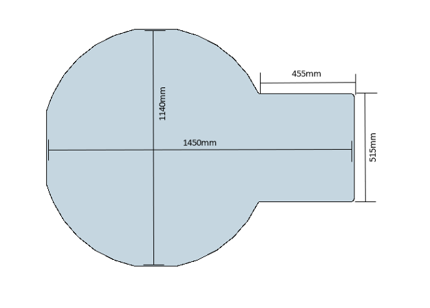 Rubber Chairmat 1140x1450mm