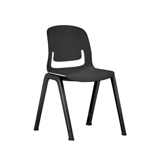 Sylex Black Pallete 4-Leg Aluminium Chair (Indent)