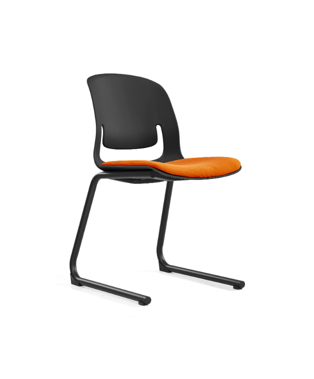 Sylex Black Pallete Cantilever Steel Chair (Indent)