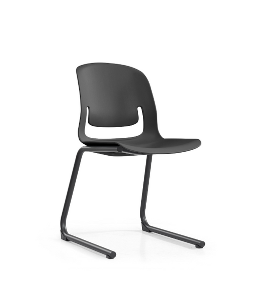Sylex Black Pallete Cantilever Steel Chair (Indent)